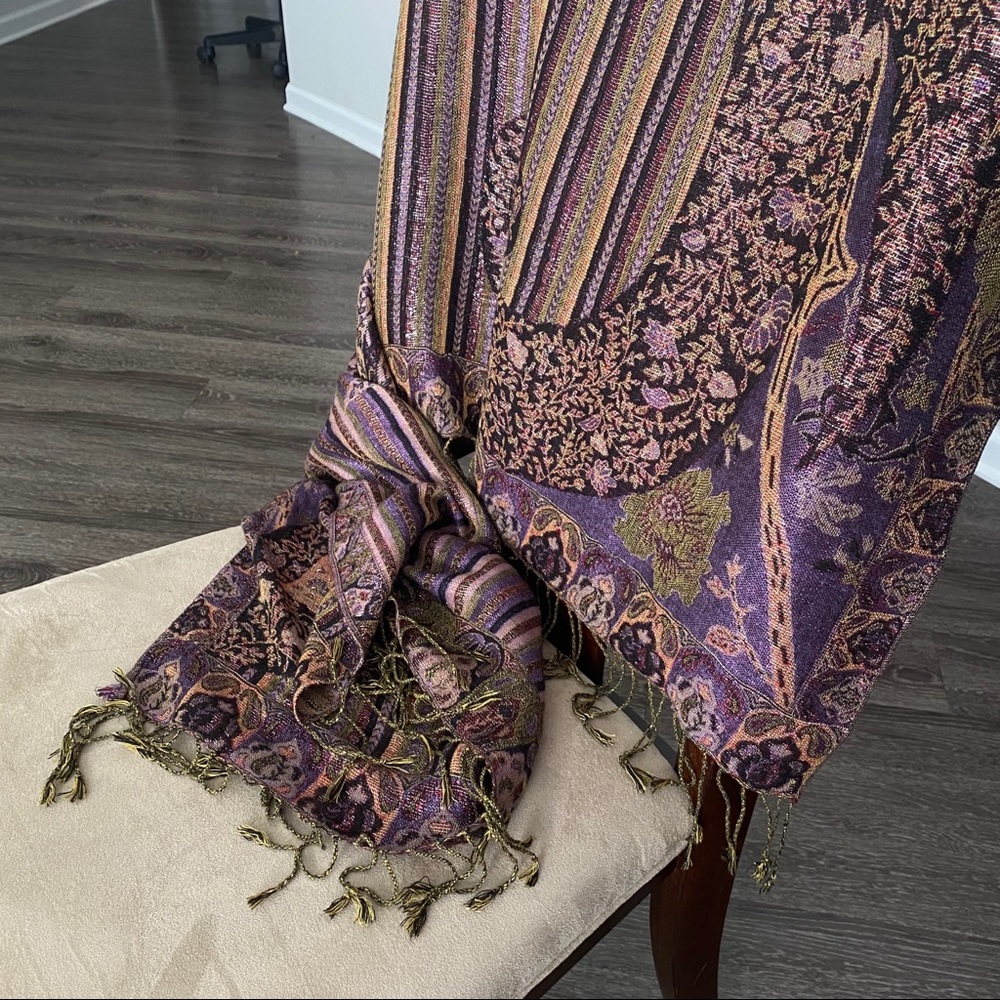 shimmery multicolored pashmina